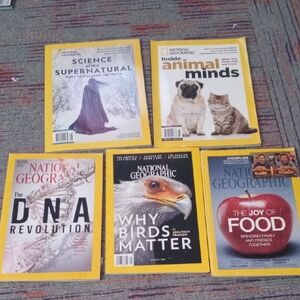 National Geographic Yellow and Red Magazine Collection